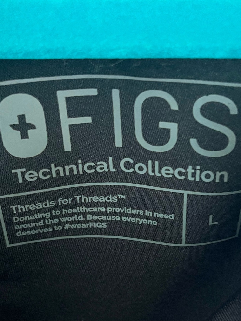 Figs Technical Collection Black Scrub Joggers zip pockets & Drawstring. Unisex - Picture 10 of 14